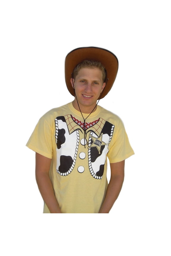Sheriff Woody T-Shirt Costume Toy Story 1 2 3 Cosplay Adult Youth Cowboy