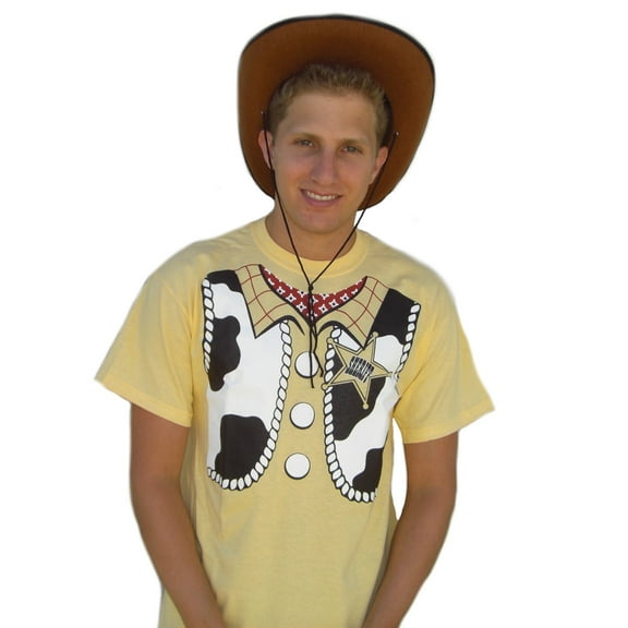 Sheriff Woody T-Shirt Costume Toy Story 1 2 3 Cosplay Adult Youth Cowboy