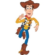 The Sheriff Woody Toys Story Cartoon Customized Name Wall Decal - Custom Vinyl Wall Art - Personalized Name - Baby Girl Boy Kids Bedroom Wall Decal Room Decor Wall Sticker Decoration Size (10x8 inch)