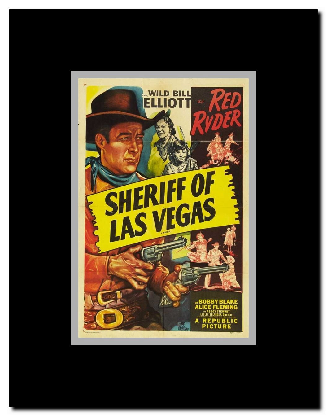 Sheriff of Las Vegas Framed Movie Poster