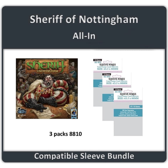 "Sheriff of Nottingham" + Expansion Compatible Sleeve Bundle (8810 X 3)