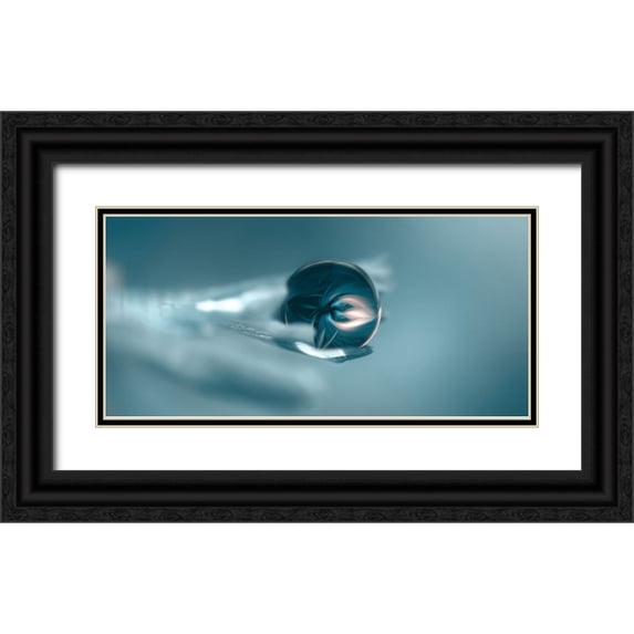 Sherin.Abdou 14x9 Black Ornate Wood Framed with Double Matting Museum Art Print Titled - SKY