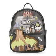 Shrek Women's Faux Leather Mini Backpack, 10.5", Green