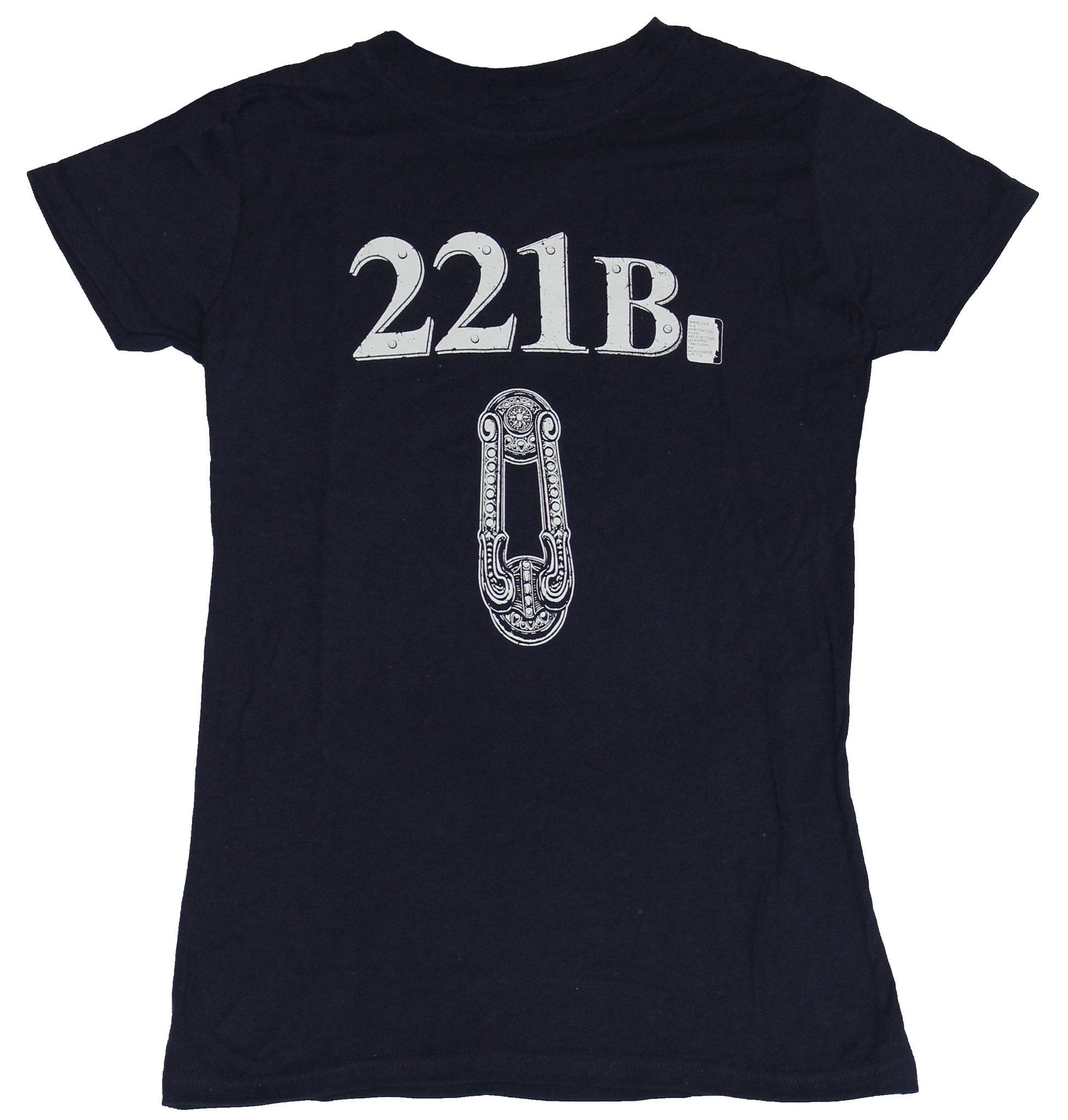 Sherlock (BBC TV Series) Girls Juniors T-Shirt - 221B Door Knocker
