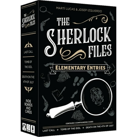 Sherlock Files Elementary Entries Board Game for Mystery Solvers Ages 14+