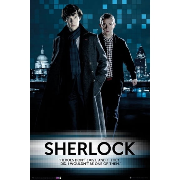 Sherlock - Heroes Don't Exist Poster - 22 x 34 inches