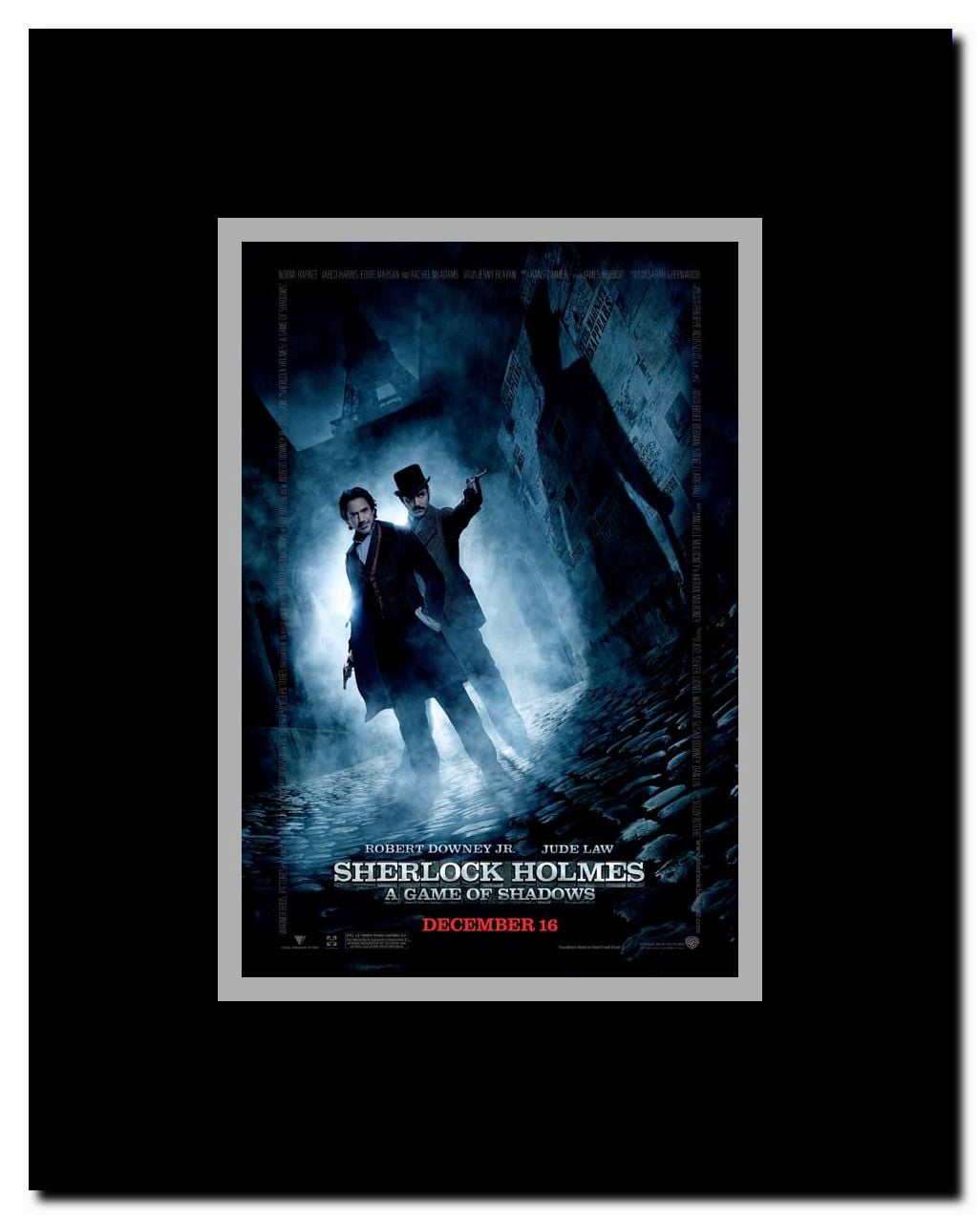 Sherlock Holmes A Game of Shadows Framed Movie Poster