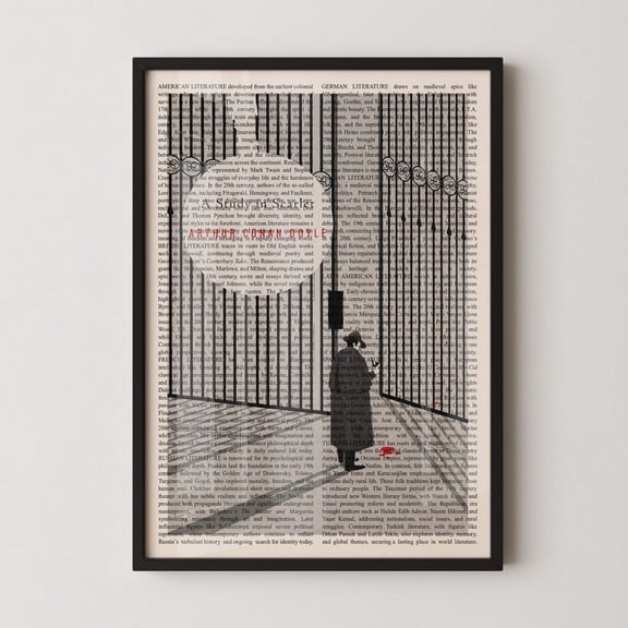 Sherlock Holmes A Study In Scarlet Wall Art Print, Unframed Paper Poster 8x10in