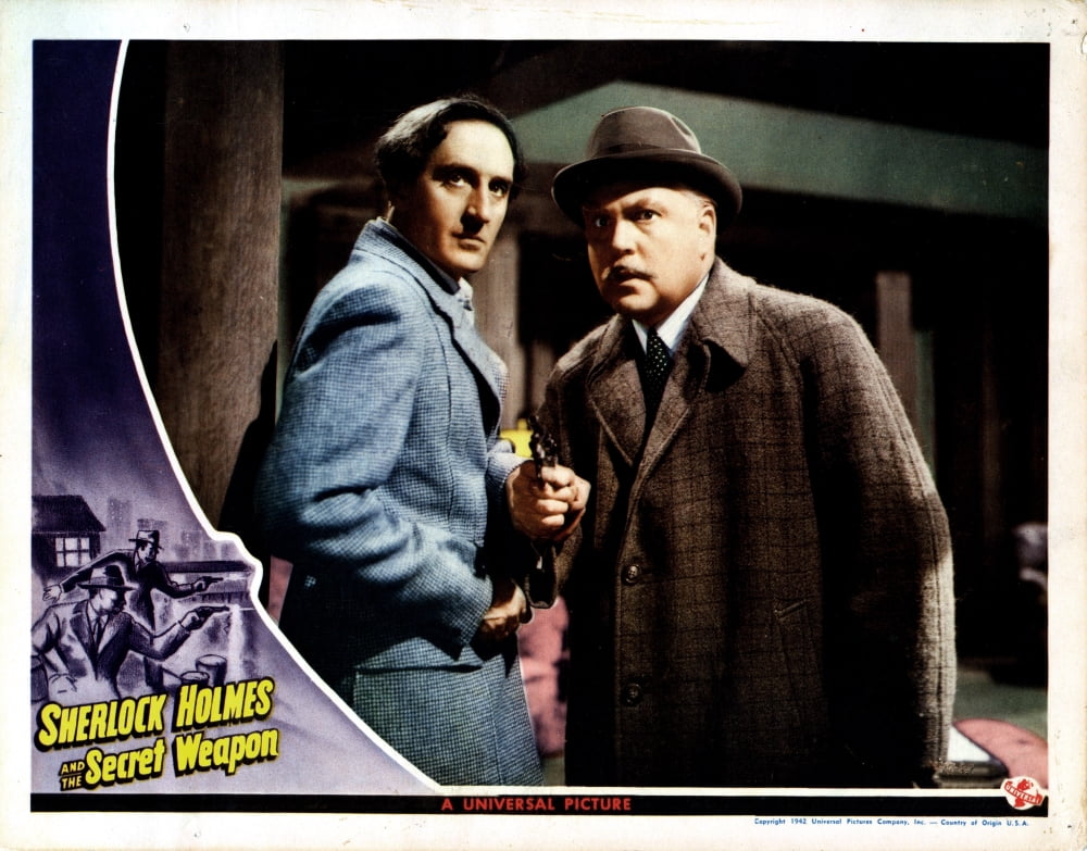 Sherlock Holmes And The Secret Weapon Canvas Art - (28 x 22)