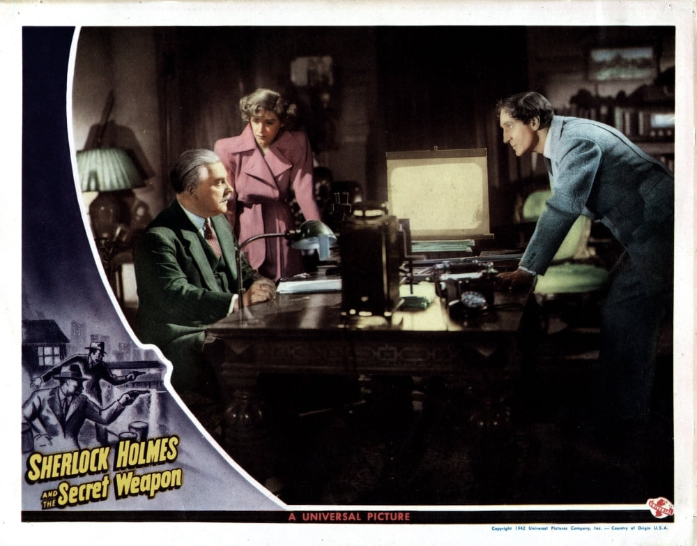 Sherlock Holmes And The Secret Weapon Canvas Art - (28 x 22)
