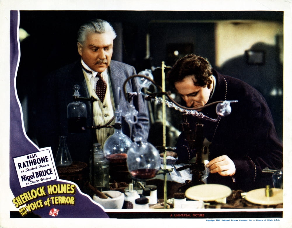 Sherlock Holmes And The Voice Of Terror Canvas Art - (28 x 22)