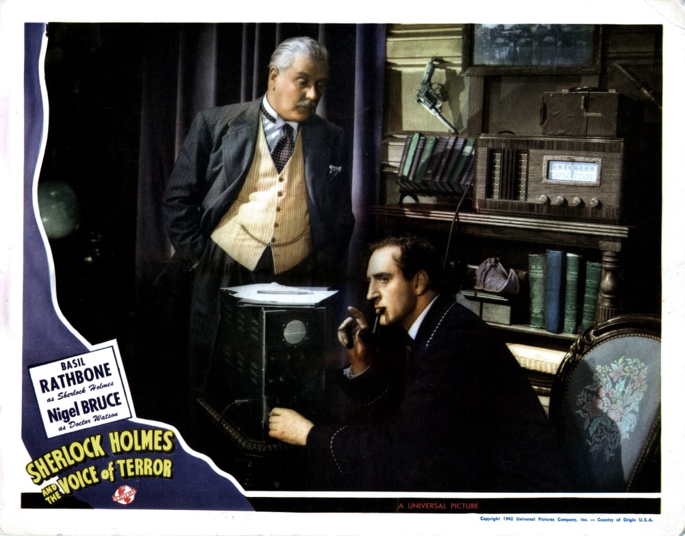 Sherlock Holmes And The Voice Of Terror Canvas Art - (28 x 22)
