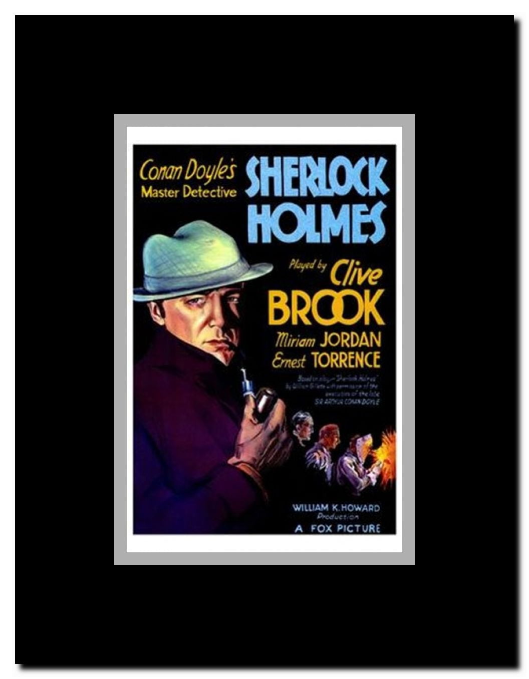 Sherlock Holmes Framed Movie Poster