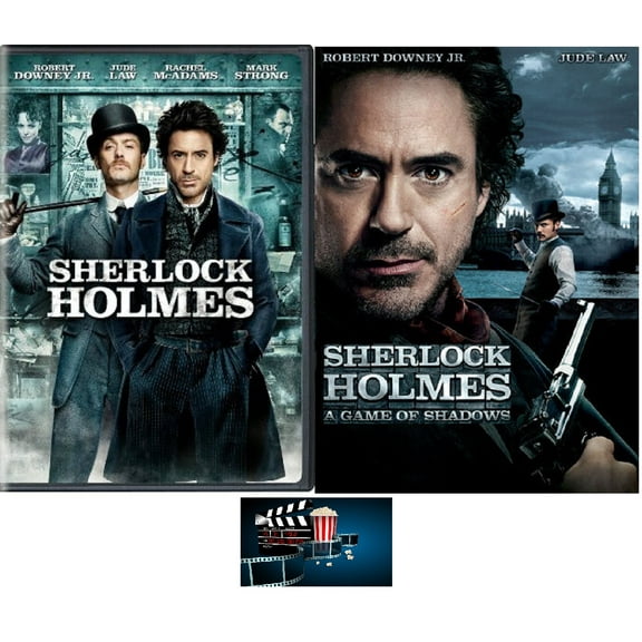 Sherlock Holmes One 1 Two 2 Double Feature 2 DVD Set Includes Movie Set Take Glossy Print Art Card