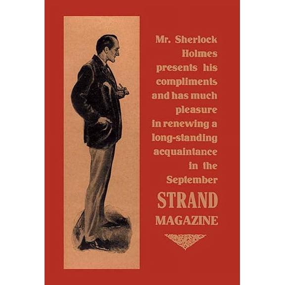 Sherlock Holmes Presents His Compliments Fine art canvas print (20" x 30")