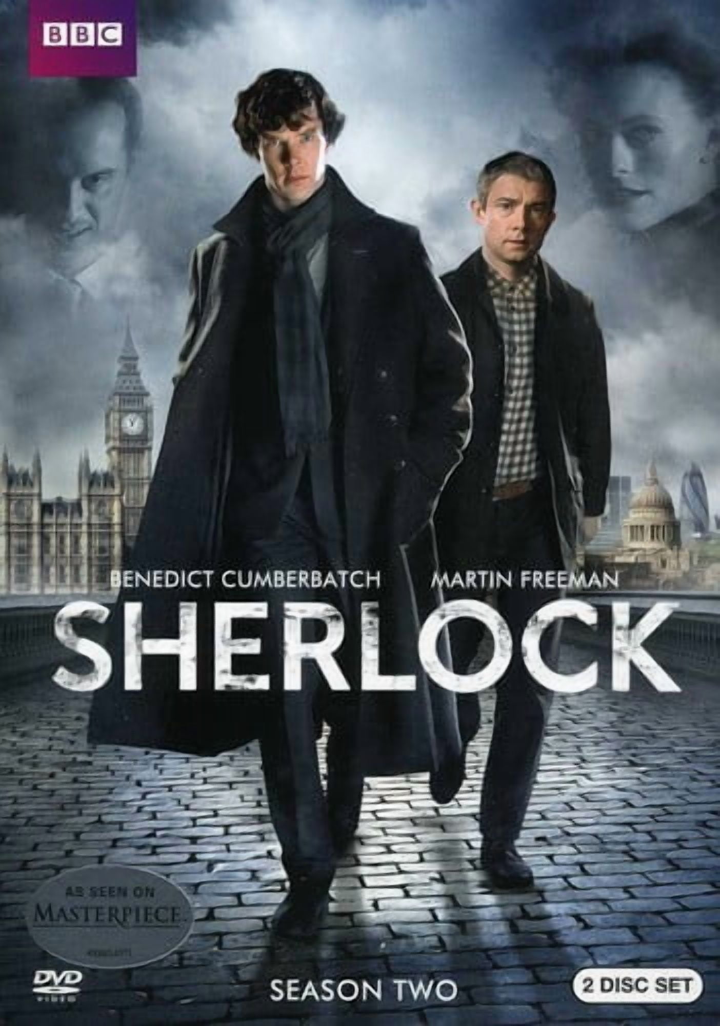 Sherlock: Season Two (DVD), BBC, Mystery \u0026 Suspense - Walmart.com, image size:1404x2000