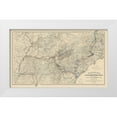 thumbnail image 1 of Sherman 24x16 White Modern Wood Framed Museum Art Print Titled - Marches of United States Forces - Sherman 1865, 1 of 4