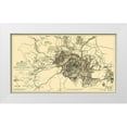 thumbnail image 1 of Sherman 32x20 White Modern Wood Framed Museum Art Print Titled - Siege of Atlanta Georgia - Sherman 1865, 1 of 4