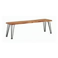 thumbnail image 1 of Sherman Bench Natural Acacia and Matte Black, 1 of 1