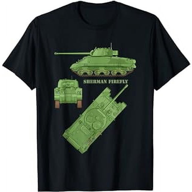 Sherman Firefly British Ww2 Tanks Diagram T-shirt - Walmart.com