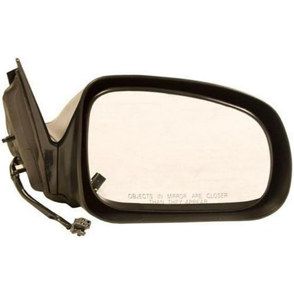 Sherman Parts Right Hand Power Non-Heated Non-Folding Door Mirror for 2004-2008 Grand Prix, Gloss Black