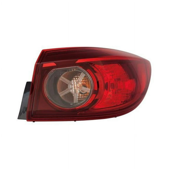Sherman Parts SHE3467-191Q-2 Right Bulb Outer Taillamp Assembly for 2014-2108 Mazda 3