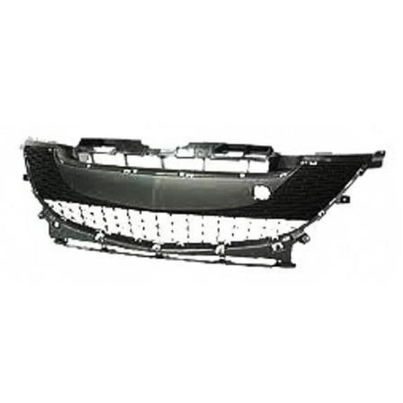 Sherman Parts SHE3467-99-0 Front Bumper Grille for 2010 Mazda3 2.0L Engine, Matte Dark Gray
