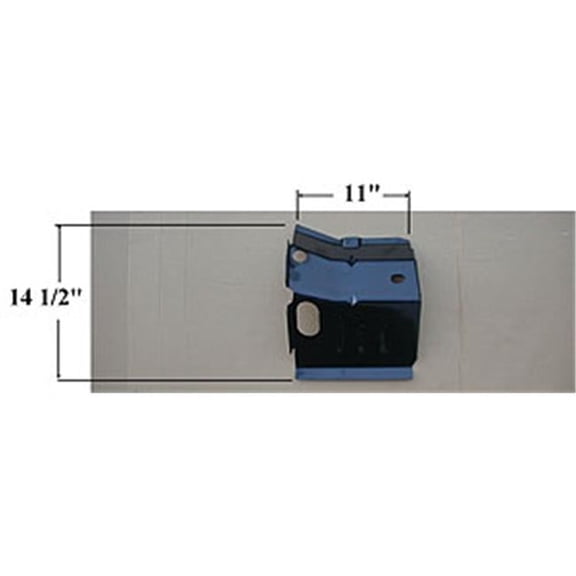 Sherman Parts SHE575-40BL Left Hand Cab Mount for 1980-1986 Ford Pickup & Bronco