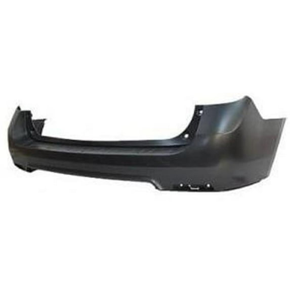 Sherman Parts SHE611-89 Rear Bumper Cover without Object Sensor for 2010-2017 Chevy Equinox