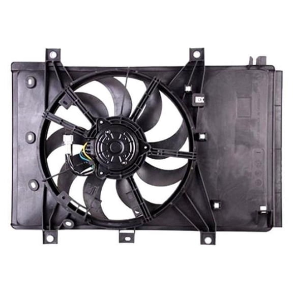 Sherman Parts SHESCIA16-421-0 Radiator Cooling Fan Assembly for 2016-2019 IA, Yaris & Yaris IA