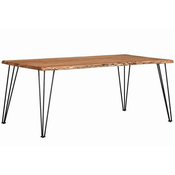 Sherman 71-inch Live Edge Dining Table Natural Acacia