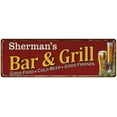 thumbnail image 1 of Sherman's Bar and Grill Red Man Cave Decor 8x24 Sign 108240054444, 1 of 1