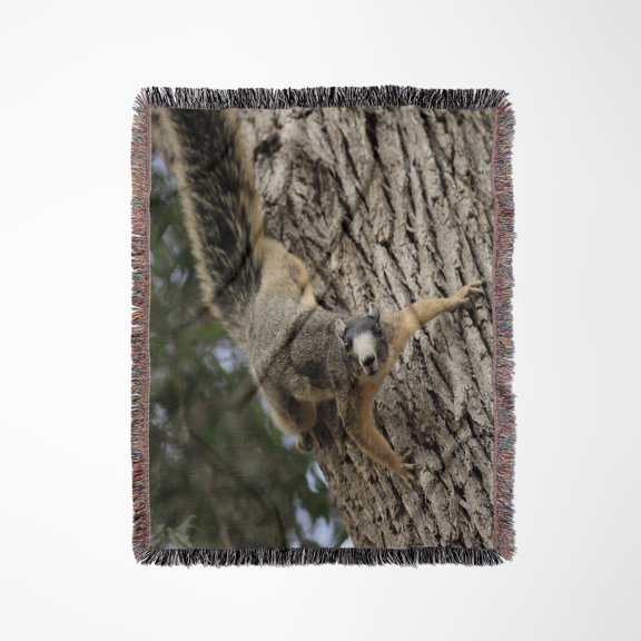 Shermans Fox Squirrel, Central Florida - Us10 Mpr0333 - Maresa Pryor, Woven Blanket