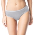 thumbnail image 1 of Shero StayFresh Water Drop Panties, Antibacterial Hipster Panties for Women with Sensitive Skin, Gray SM, 1 of 7