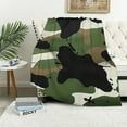 thumbnail image 1 of Sheronv Camouflage Print Minimalist Painting Warm Lightweight Blanket Soft Fleece Blankets for All Seasons, Super Soft Blanket 60x80in, 1 of 6