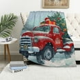 thumbnail image 1 of Sheronv Christmas Tree Warm Lightweight Blanket Soft Fleece Throw Blanket All Seasons Sofa Decor Cow Gifts Blanket 40x50in, 1 of 6