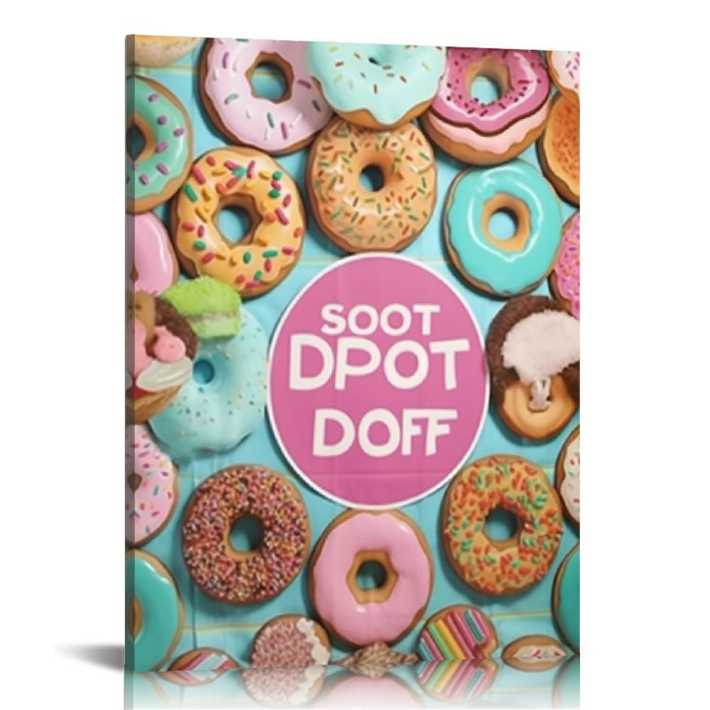 Sheronv Donuts Fine Art Aesthetic Canvas Print for Home Office Wall ...