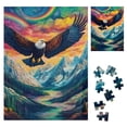 thumbnail image 1 of Sheronv Eagle Mountain Rainbow Wooden Jigsaw Puzzle Vertical Style Gift for Family Friends 500 Pieces 500PCS, 1 of 8