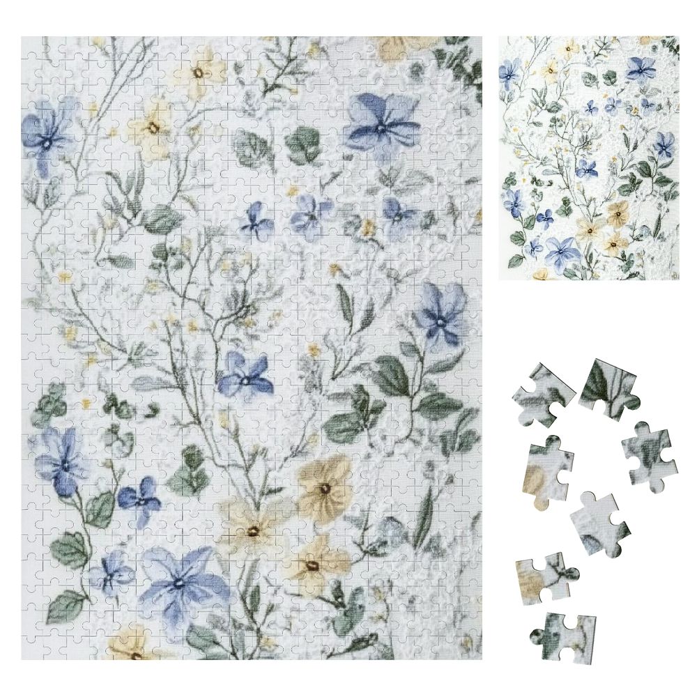 Sheronv Fine Foliage Lace Wooden Jigsaw Puzzle Vertical Challenging ...