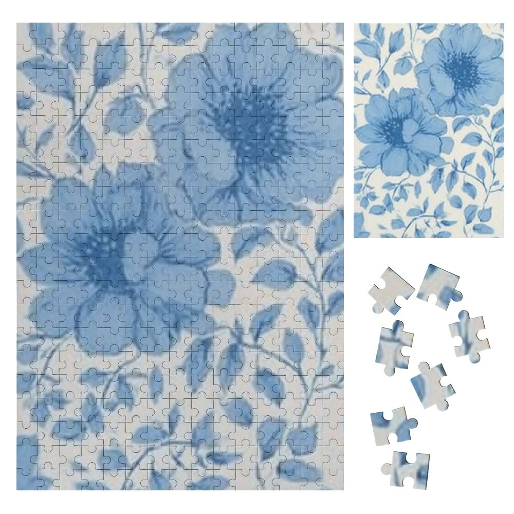 Sheronv Flowers Wooden Jigsaw Puzzle Vertical Style EcoFriendly Wood