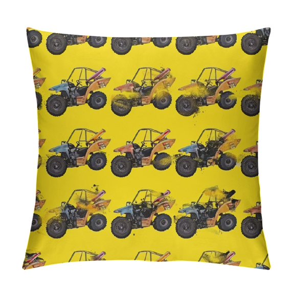 Sheronv Maximalism Graphic Decorative Throw Pillow Cover for Home Couch Living Room Bed Sofa - Aesthetic Decor Square 1PC 18x18in