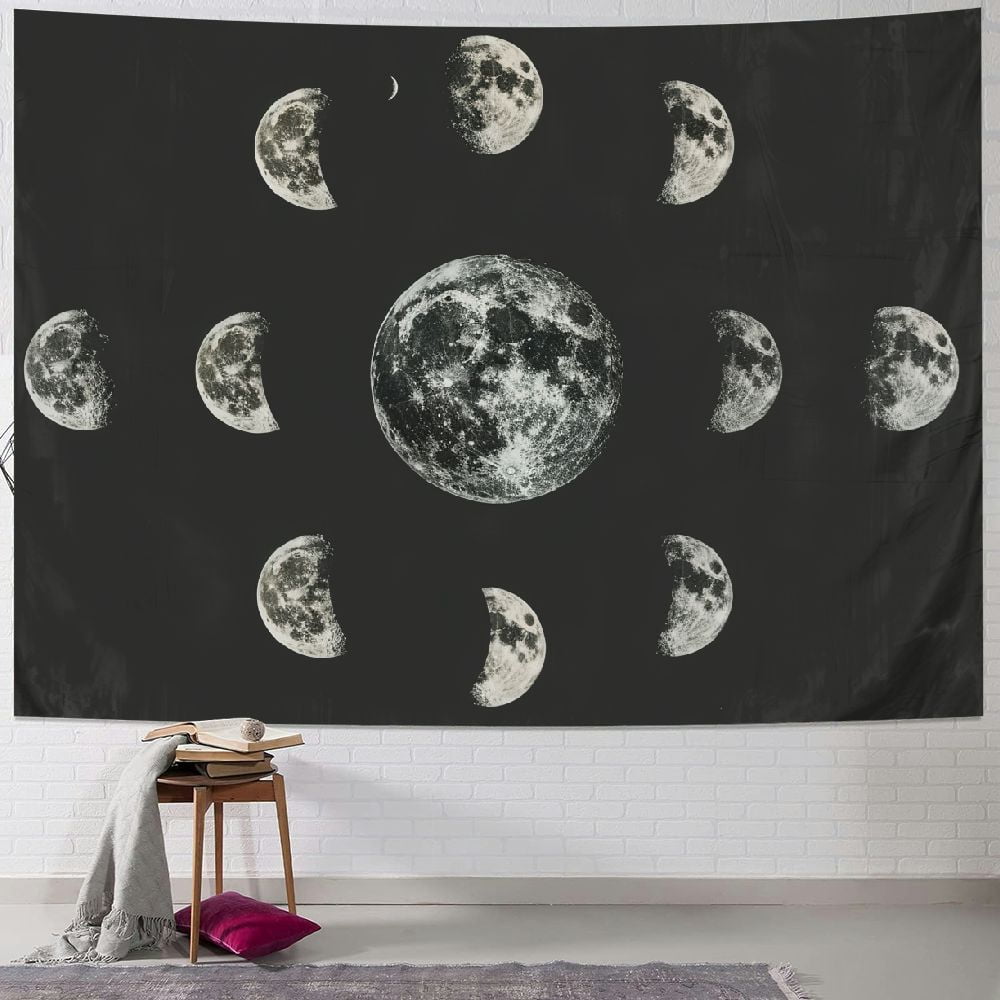 Sheronv Phases of the Moon Tapestry Wall Hanging Unique Style for Home ...