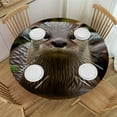 thumbnail image 1 of Sheronv Playful and Curious Otter Round Table Cover Stain Resistant Washable Indoor Outdoor Tablecloth Kitchen Dining Wedding Parties 100% Polyester Fiber 31"-35, 1 of 8