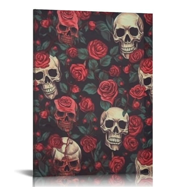 Sheronv Skulls Roses Jigsaw Puzzle Fine Art Aesthetic Poster & Print