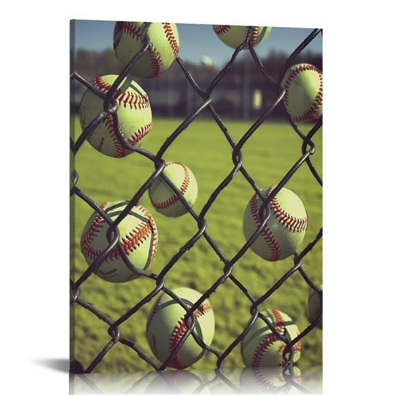 Sheronv Sports Equipment Fine Art Aesthetic Poster & Print Wall Painting for Home Office Decor 16x20 in