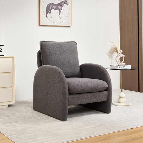 Sherpa Accent Chair for Dorms / Compact and Comfortable
