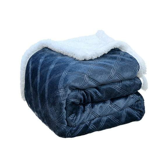 Sherpa Blanket Thick Bed Blanket, 51x63 Inches Super Soft Flannel Fuzzy Fleece Reversible Velvet Plush Warm Blanket for Couch