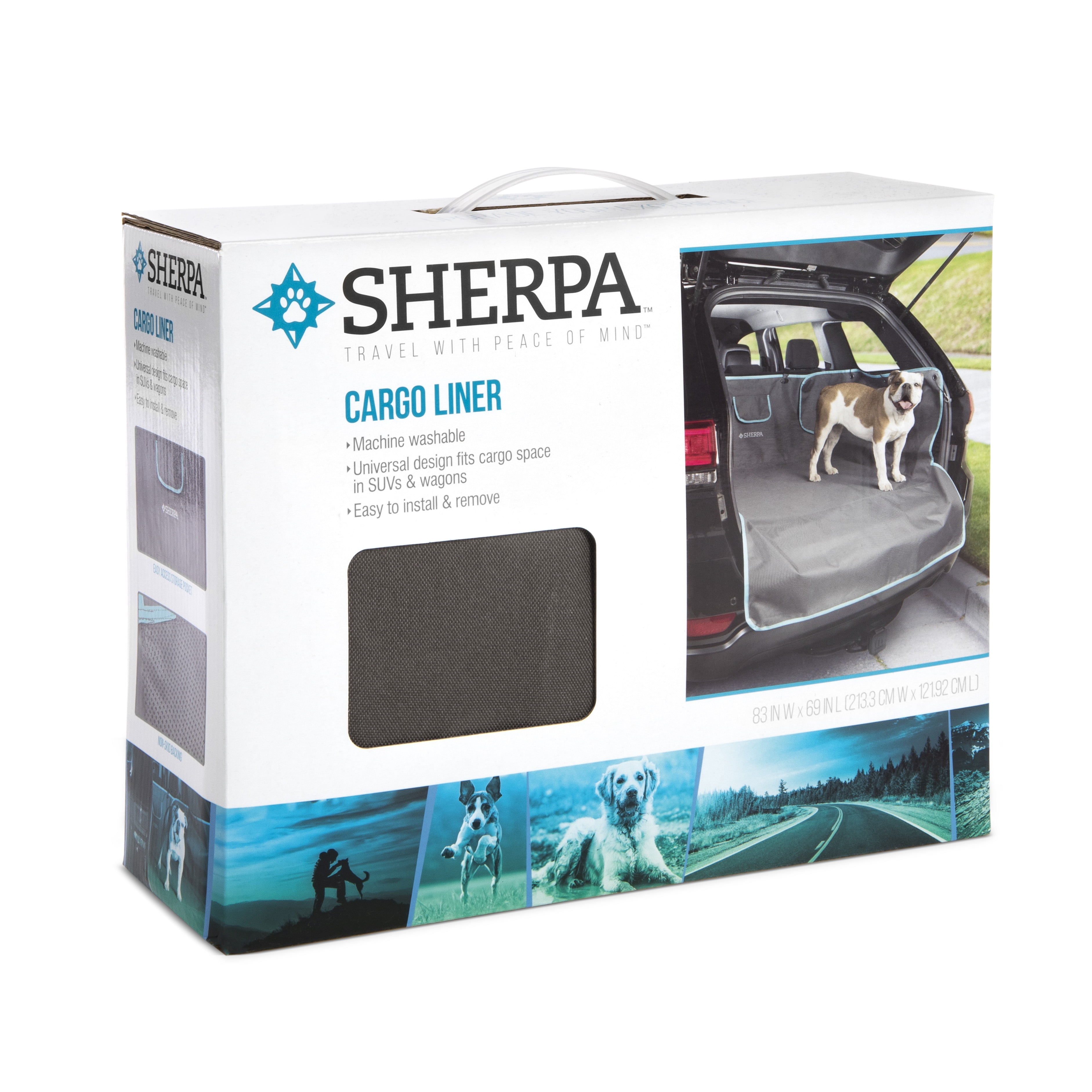 Sherpa Car Trunk Protector, Gray, SUV or Wagon