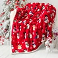 thumbnail image 1 of Sherpa Christmas Throw Blanket, Fuzzy Fluffy Soft Cozy Blanket, Fleece Flannel Plush Microfiber Blanket for Couch Bed Sofa (60" X 80", Red Snowman), 1 of 6