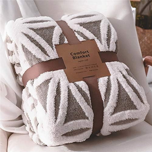 Sherpa Fleece Blanket Fuzzy Soft Throw Blanket Dual Sided Blanket for Couch Sofa Bed (Grey, 40"x50")